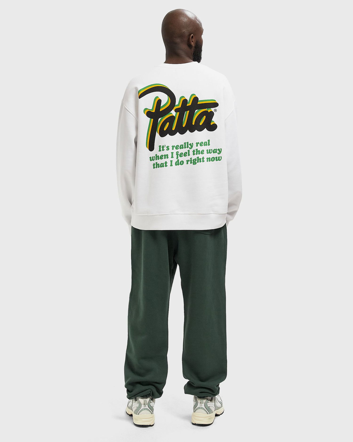 Суитчър Patta Block Party Graphic Crewneck Sweater Бяло | POC-AW25-2050-315-0008-087, 1