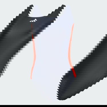 Бански adidas Performance 3-Stripes Colorblock Swimsuit Тъмно синьо | IQ3998, 4