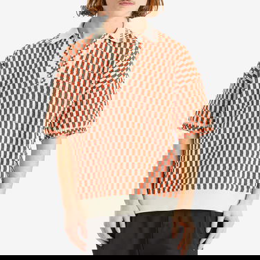 Пуловер AMIRI Amiri Checkered Oversized Polo, Size Large Оранжево
 | AMKNPO1057-809, 2