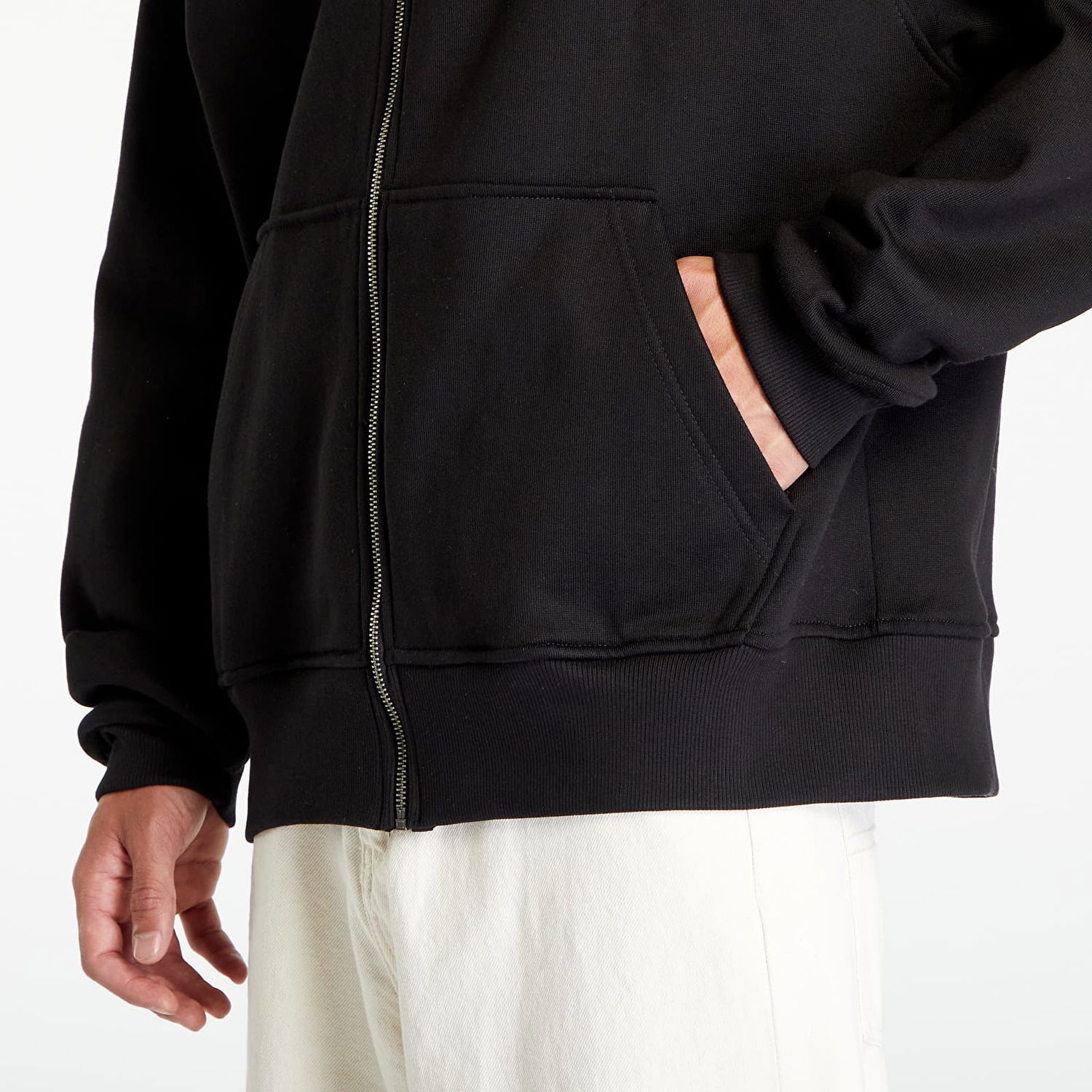 Суитчър DAILY PAPER Ezar Zip Hoodie Black Черно | 2322035, 1