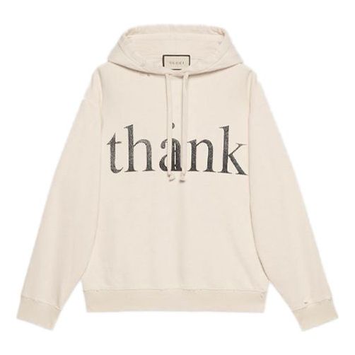 Суитчър Gucci Gucci Print Hooded Sweatshirt Бежово | 634674-XJCXL-9232, 0