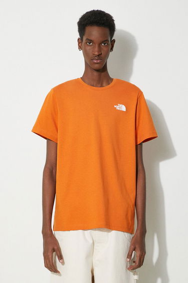 Тениска The North Face T-Shirt With Print Оранжево
 | NF0A87NVPCO1, 0