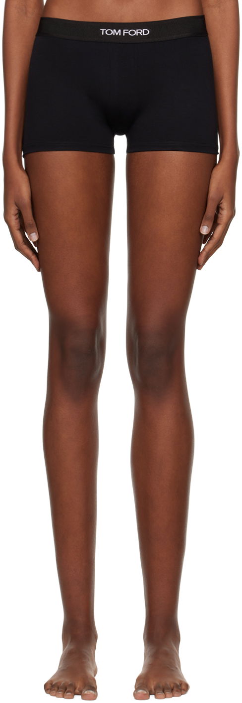 гащички Tom Ford Tom Ford Jacquard Boy Shorts Черно | KNJ006-JEX011, 0