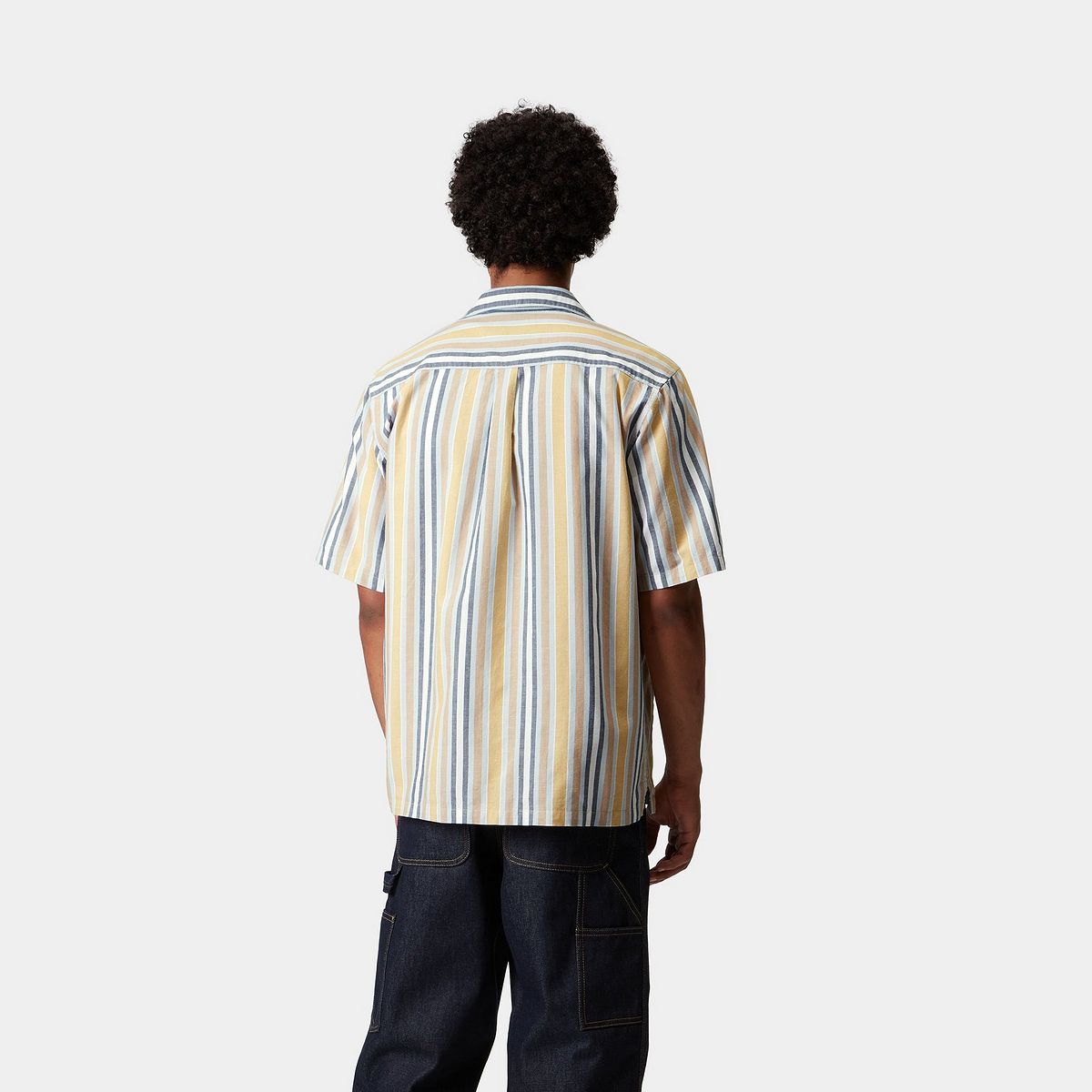 Риза Carhartt WIP Carhartt WIP S/S Folsey Stripe Shirt Многоцветен | I035154_36, 1