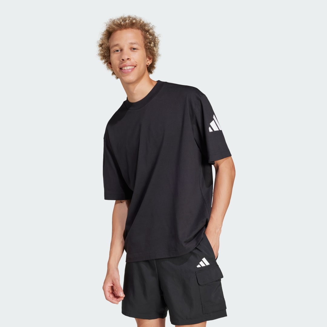Тениска adidas Performance Loose Fit Logo T-Shirt Черно | JF3615, 0