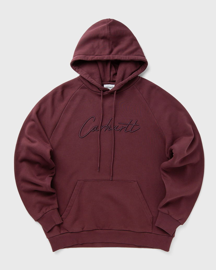 Суитчър Carhartt WIP Hooded Sweatshirt Ray Бургунди | I035640-33K.XX