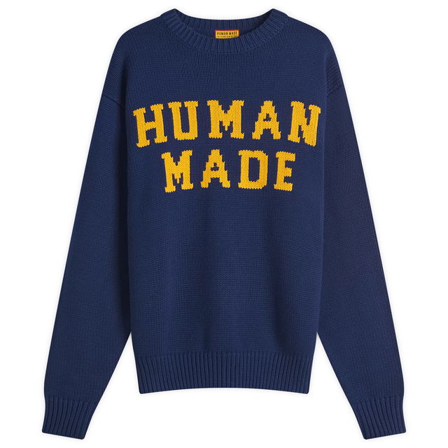 Human Made Polar Bear Knitted Crew Neck Jumper