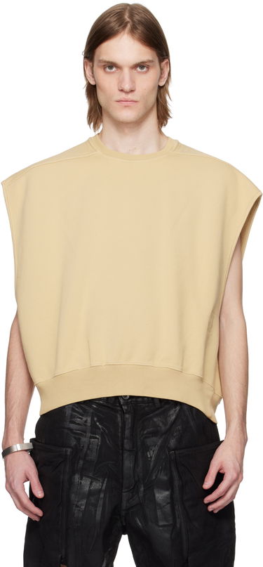 Пуловер Rick Owens Rick Owens DRKSHDW Hollywood Jumbo Tatlin Sleeveless Sweatshirt Бежово | DU01E3160 F, 0