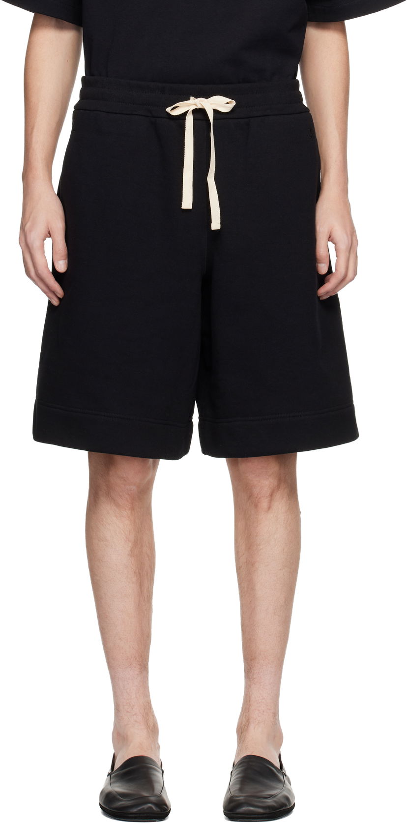 Къси панталони Jil Sander Jil Sander Cotton Terry Shorts Черно | J47MU0139_J20039
