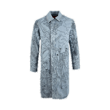Палта Who Decides War Denim Four Horsemen Trenchcoat Тюркоазено | 2637 1SS220307DFHT SKY, 0
