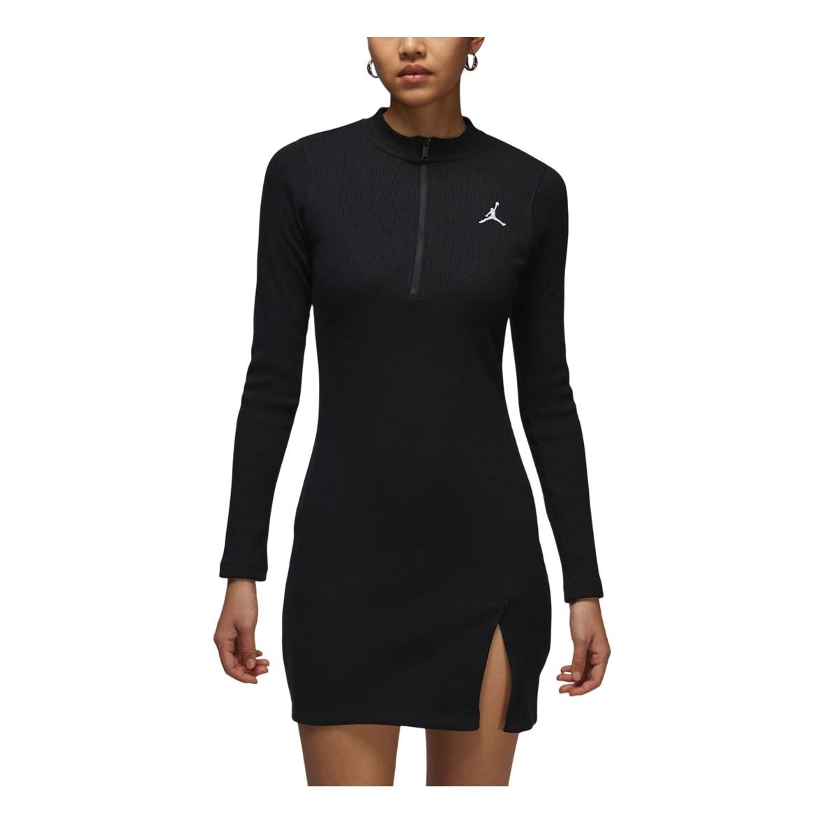 Pокля Jordan Air Jordan 1/2-Zip Long Sleeve Knit Dress Черно | HF9478-010, 0