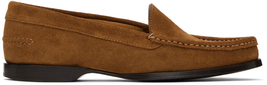 Кецове и обувки The Row The Row Ruth Suede Loafers Кафяво | F1425-L25, 0
