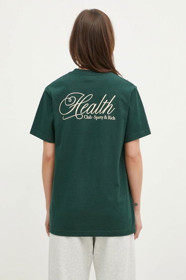 Тениска Sporty & Rich Sporty & Rich Health Script T-Shirt Зелено | TO043511078GR10, 5