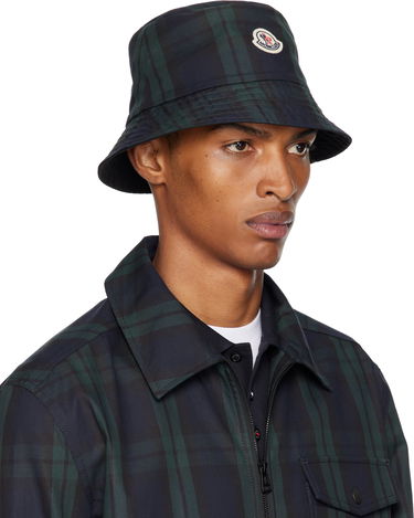 Шапка Moncler Moncler Reversible Black Watch Tartan Bucket Hat Тъмно синьо | K20913B00027M7661, 1