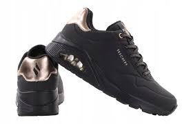 Кецове и обувки Skechers Uno Черно | 155196-BBK, 2