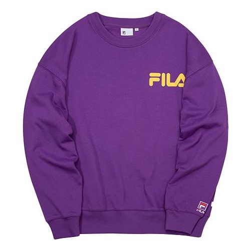 Пуловер FILA Fusion Logo Print Pullover Лилаво | T11U038205F-PU