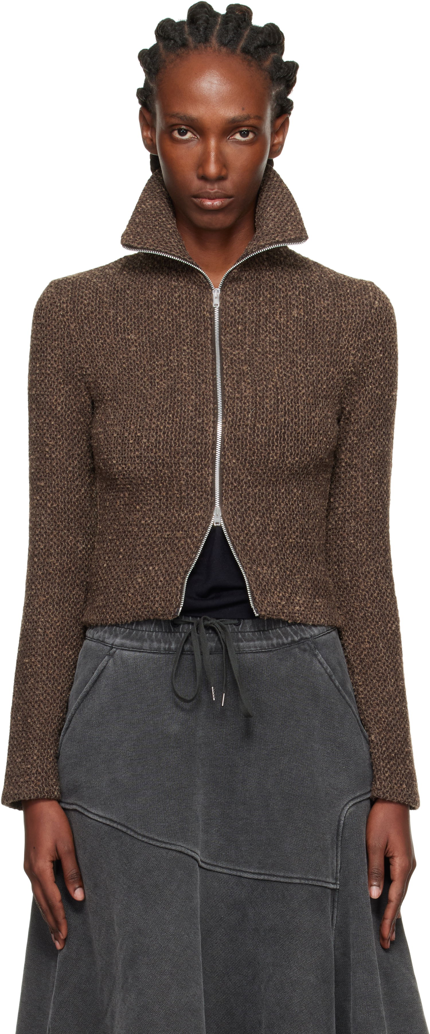 Яке OUR LEGACY Our Legacy Slim Zip Long Sleeve Jacket Кафяво | W4256SB, 0