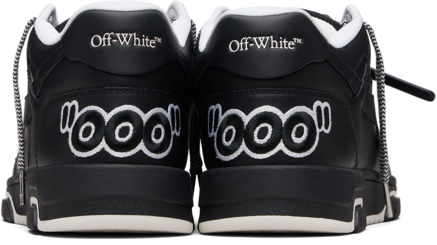 Кецове и обувки Off-White Out Of Office Patch Черно | OMIA189F25LEA0061010, 1