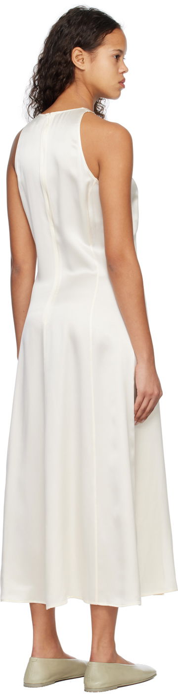 Pокля Loulou de Saison Loulou de Saison Mina Midi Dress Бяло | MINA, 2