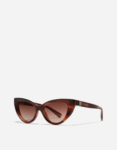 Слънчеви очила Dolce & Gabbana Dolce & Gabbana DG Hinge Cat-Eye Sunglasses Кафяво | VG4497VP1139V000, 2