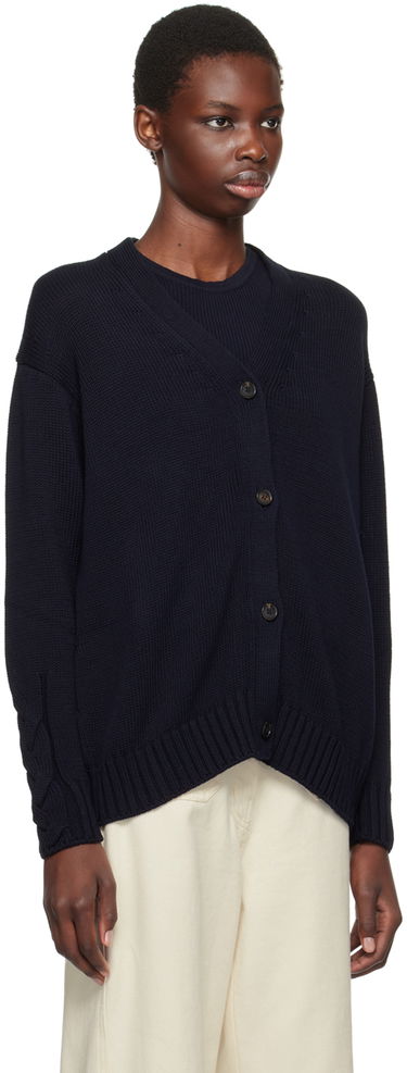 Пуловер Max Mara Max Mara Lukas Knit Cardigan Тъмно синьо | 2429346051600, 1