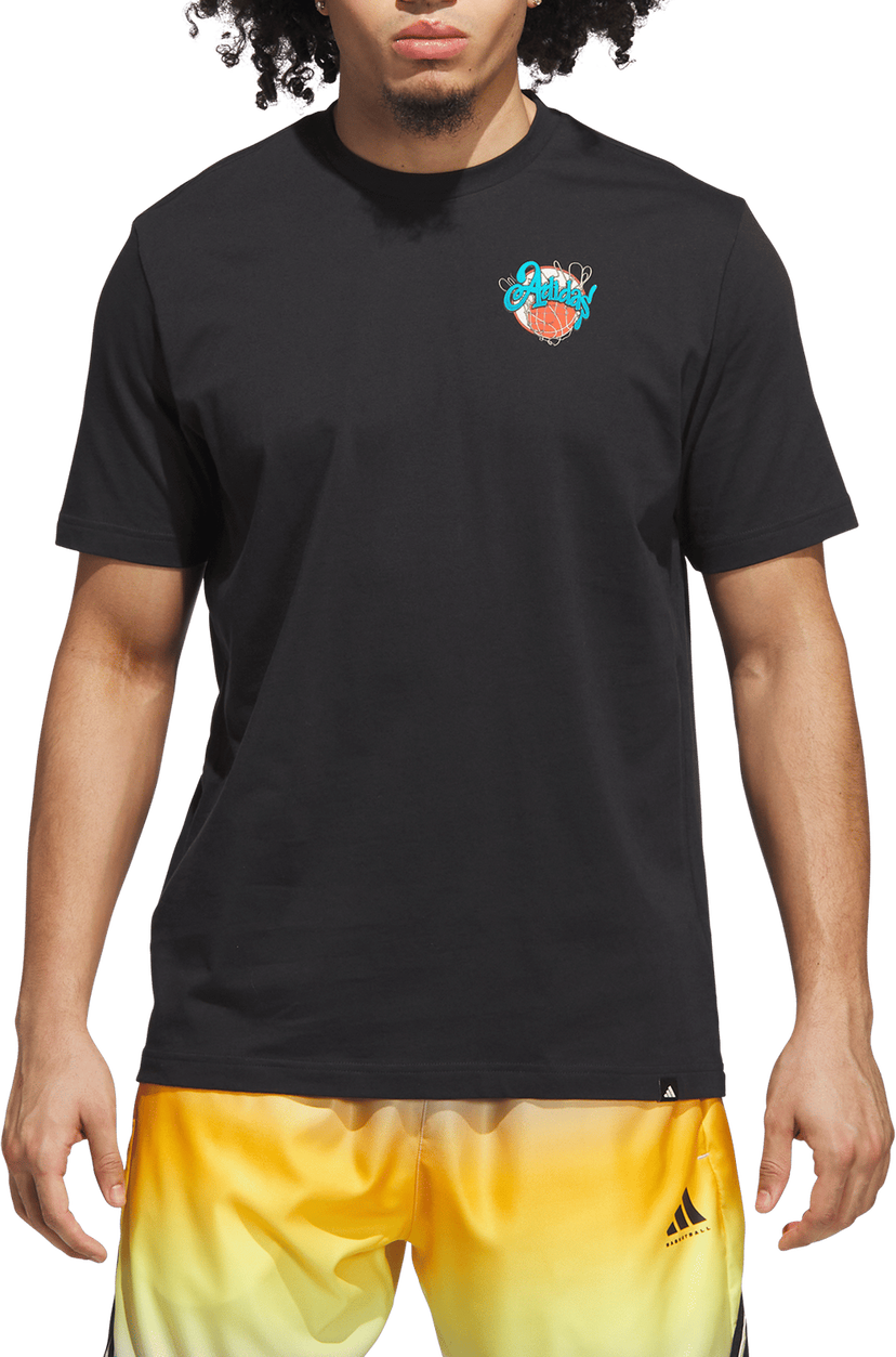 Тениска adidas Originals T-Shirt Nothing But Net Черно | jv8428