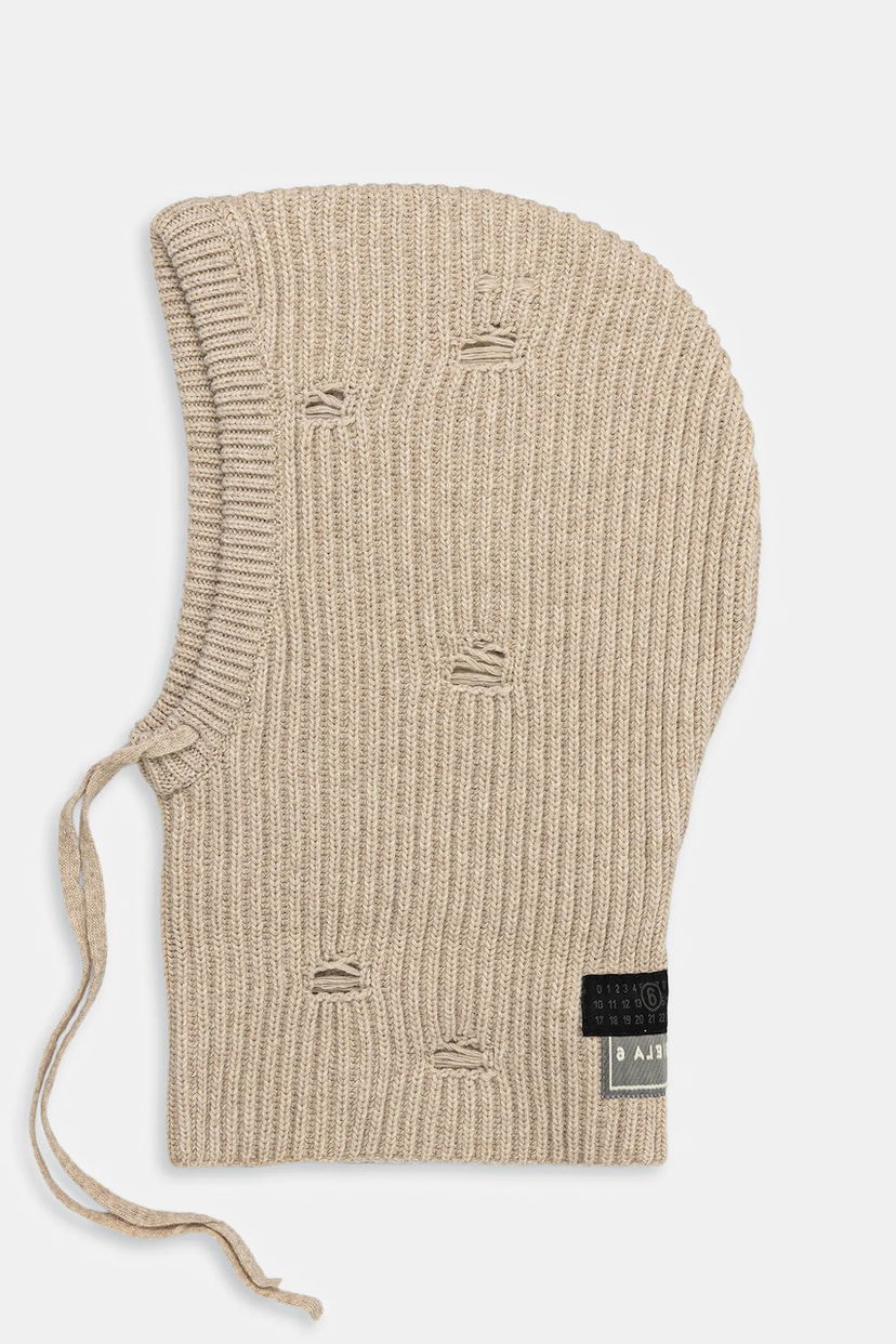 Шапка Maison Margiela MM6 Maison Margiela Wool Balaclava Бежово | S52TB0008.M13138.806M