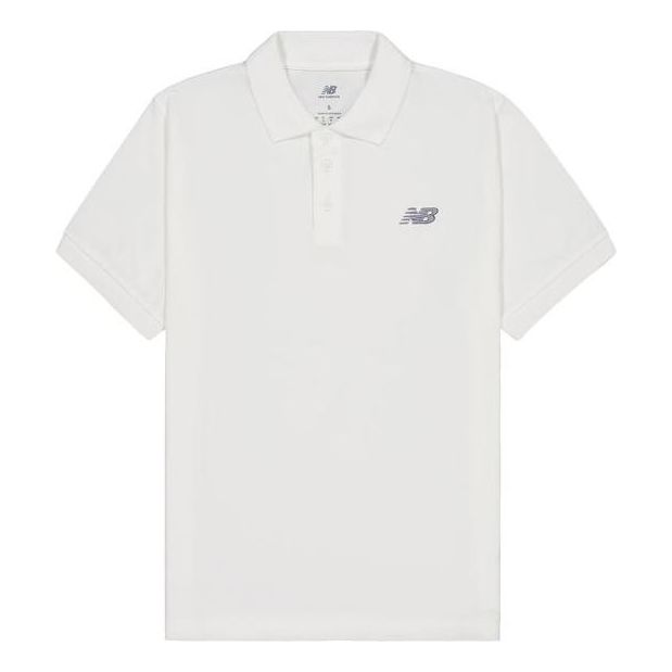 Поло тениска New Balance Cotton Polo Бяло | MT41503-WT, 0