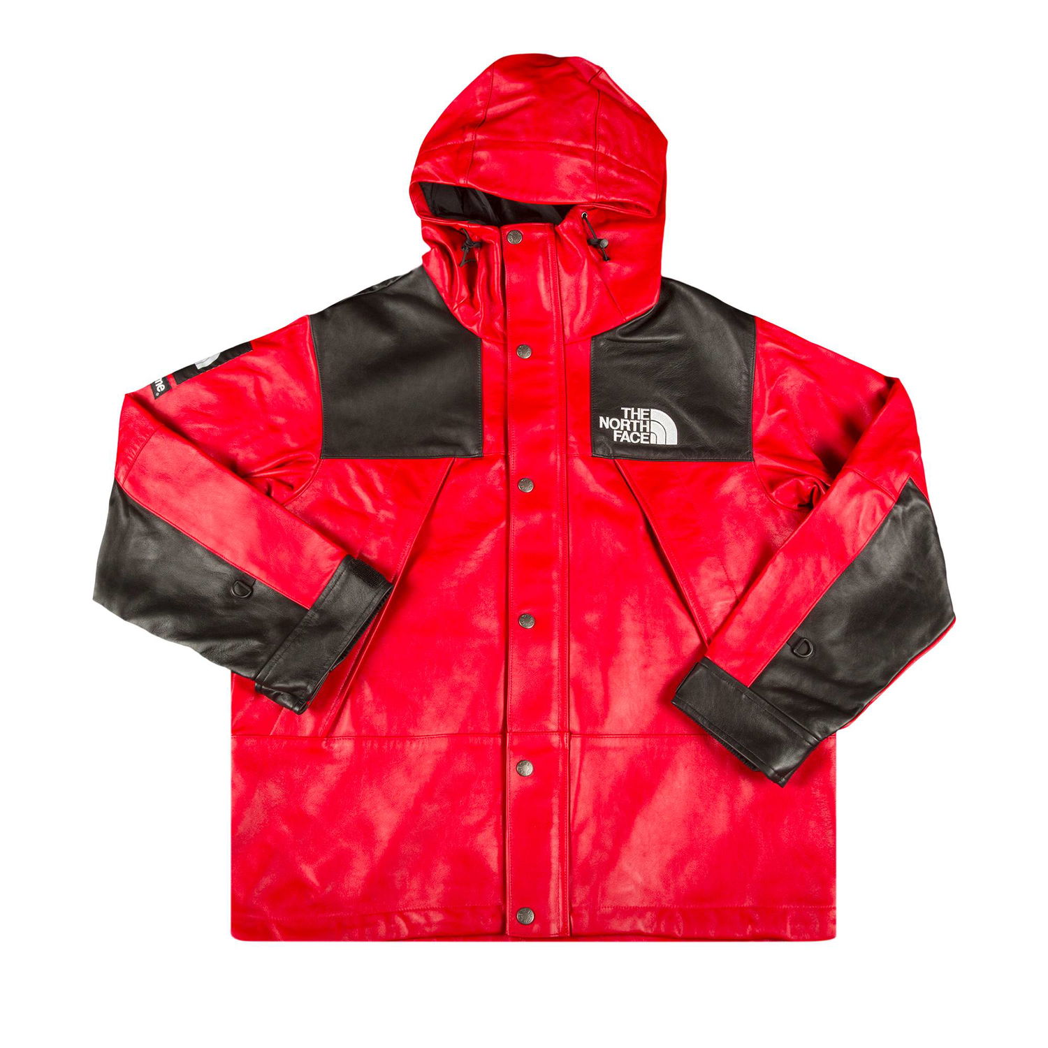 Парка Supreme The North Face x Leather Mountain Parka Червено | FW18J61 RED, 1