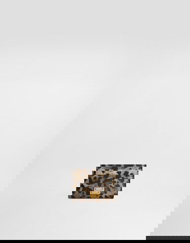 Портфейл Dolce & Gabbana Dauphine Leopard Print Card Holder With Plate Многоцветен | BI0330AX566HY13M, 3