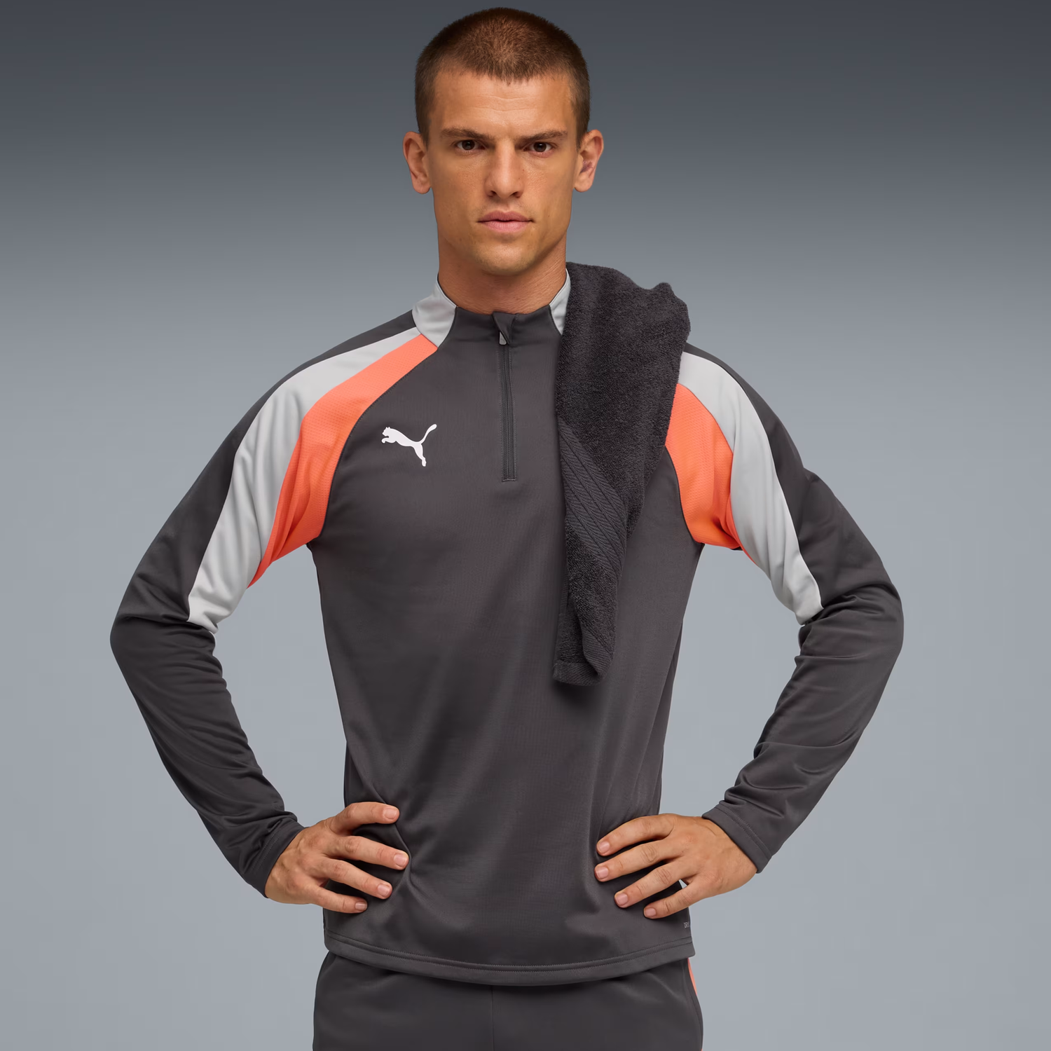 Суитчър Puma IndividualLIGA Long Sleeve 1/4 Zip Top Многоцветен | 659515-10, 1