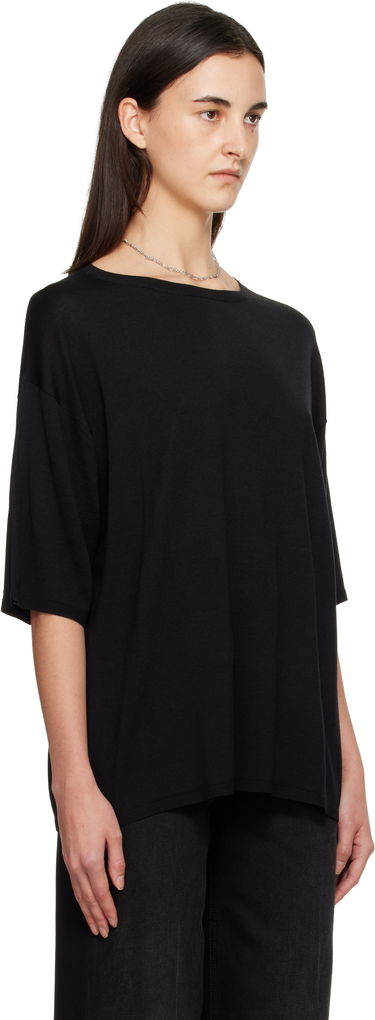 Тениска TOTEME Longline Knit T-shirt Черно | 254-WRT0620-YA0211, 1