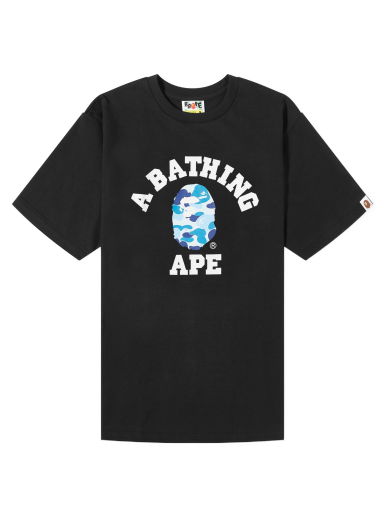 Тениска BAPE Abc Camo College T-Shirt Черно | 001TEJ801008M-BLB