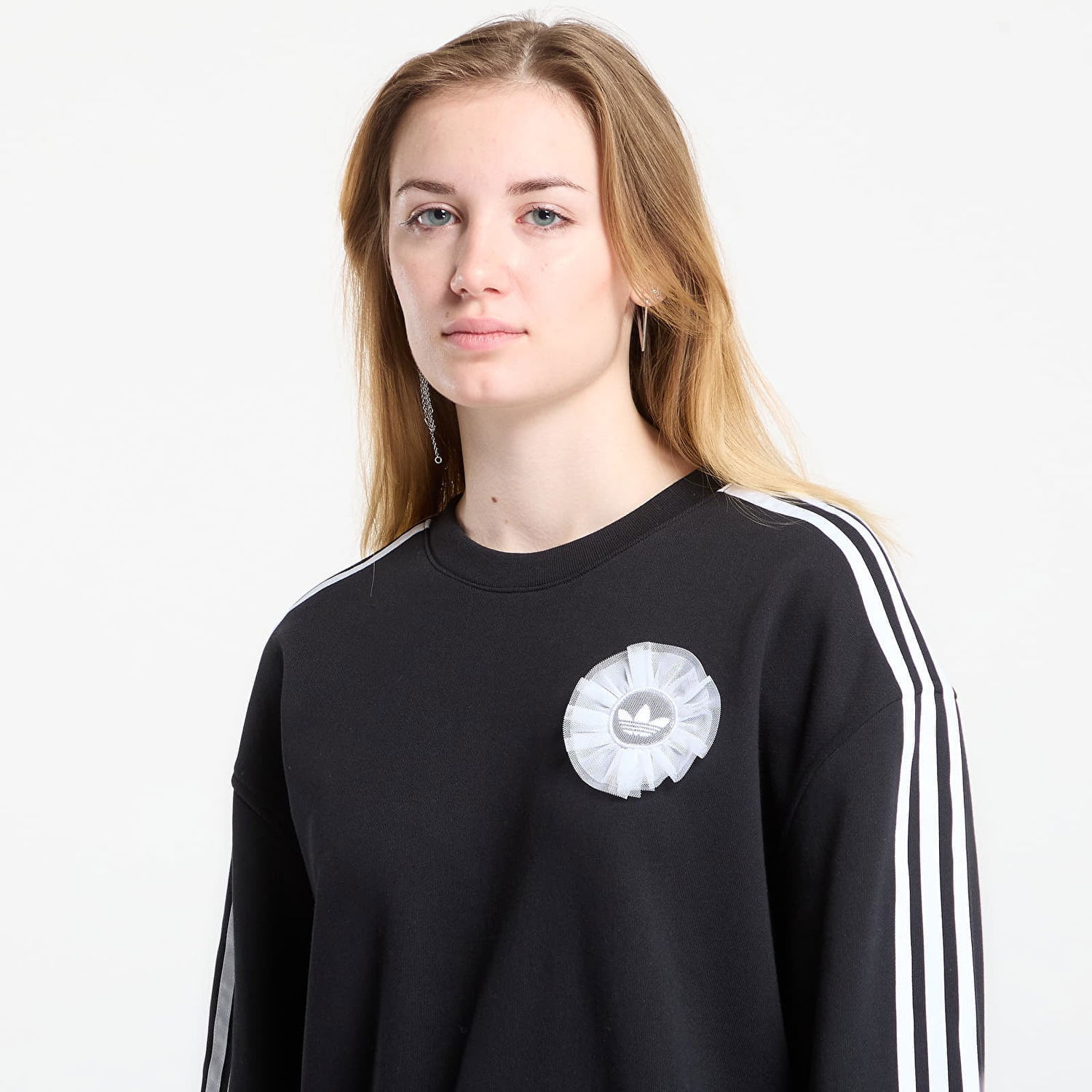 Суитчър adidas Originals Branding Crew Sweatshirt Черно | KS6470, 1