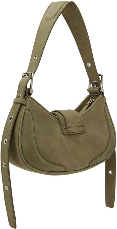 Чанта през рамо OSOI Suede Shoulder Bag With Buckle Зелено | 24FWB05002120, 2