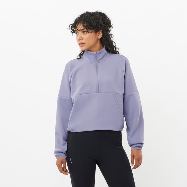 Пуловер Salomon Shakeout Half Zip Pullover Лилаво | LC2418100, 0