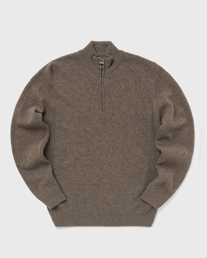 Пуловер Barbour Holden Half Zip Knit Sweater Кафяво | MKN0837OL76