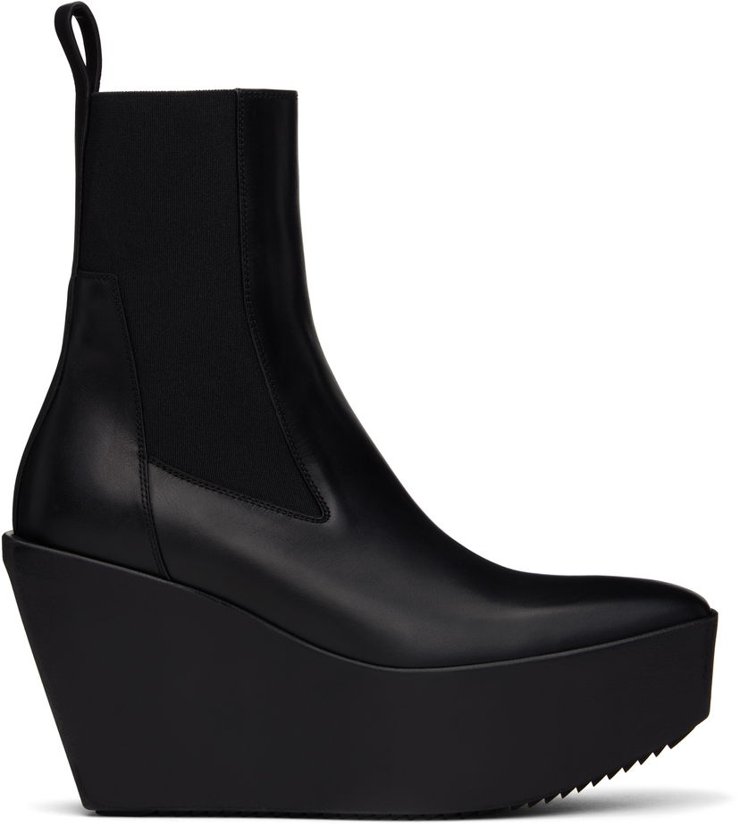 Облекло Rick Owens Rick Owens Hollywood Sliver Platform Beatle Boots Черно | RP01E7851 LOO