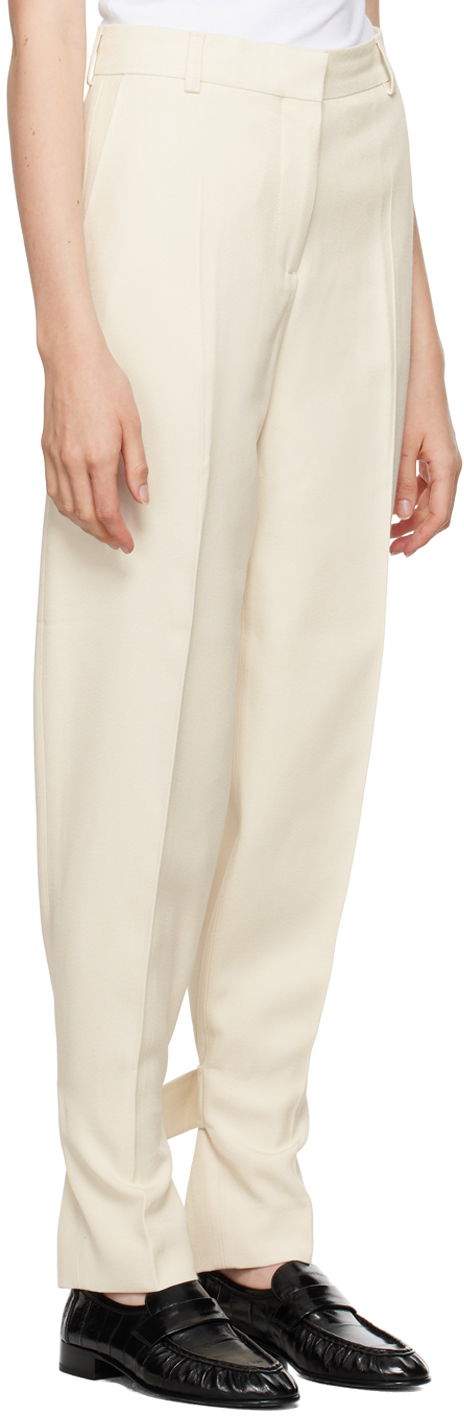 Панталони TOTEME TOTEME Buckled Slouch Trousers Бежово | 244-WRB0213-FB0315, 1