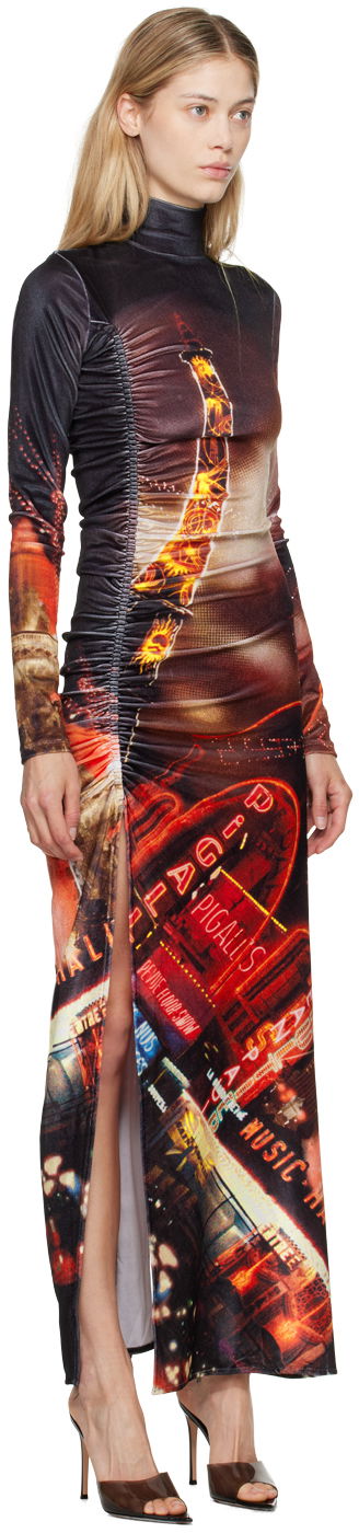 Pокля Jean Paul Gaultier Gaultier 'The Velvet Pigalle' Maxi Dress Многоцветен | 24/30-F-RO257-J554-00301550, 1