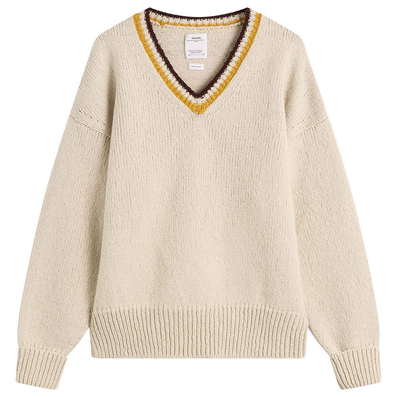 Пуловер visvim College V-Neck Knit Многоцветен | 0125205012006, 1