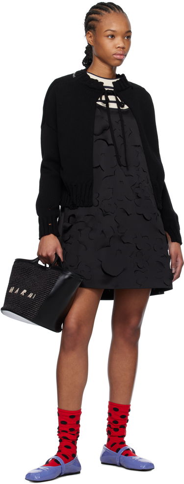 Пуловер Marni Marni Worn Ribs Shrug Sweater Черно | GCMD0579A0 UFC652, 3