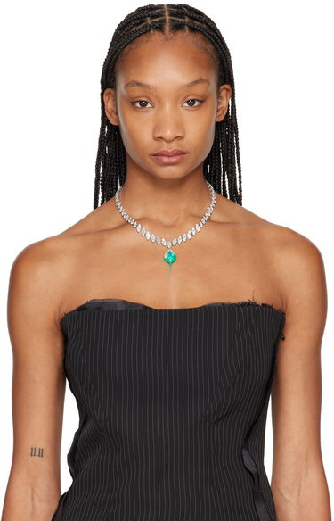 Колие Ottolinger Ottolinger Dip Diamond Necklace Зелено | 2500612, 1