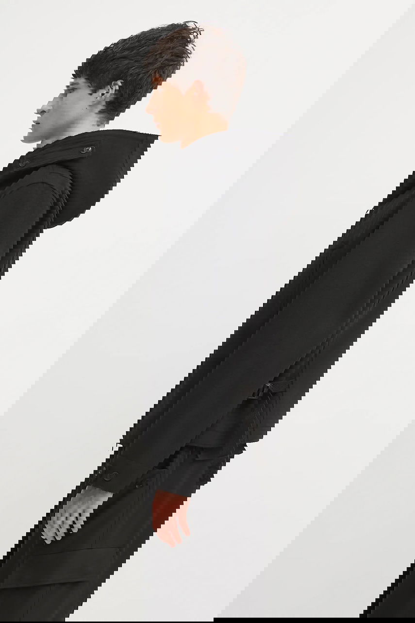 Яке Y-3 Y-3 Bonded Melton Hooded Jacket Черно | JX4821, 1