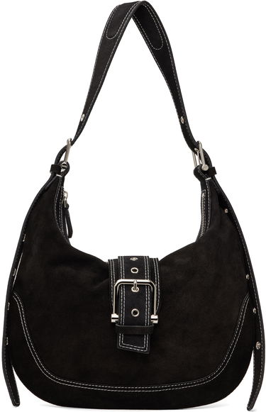 Дамска чанта OSOI Suede Shoulder Bag With Buckle Черно | 24FWB05004022, 0