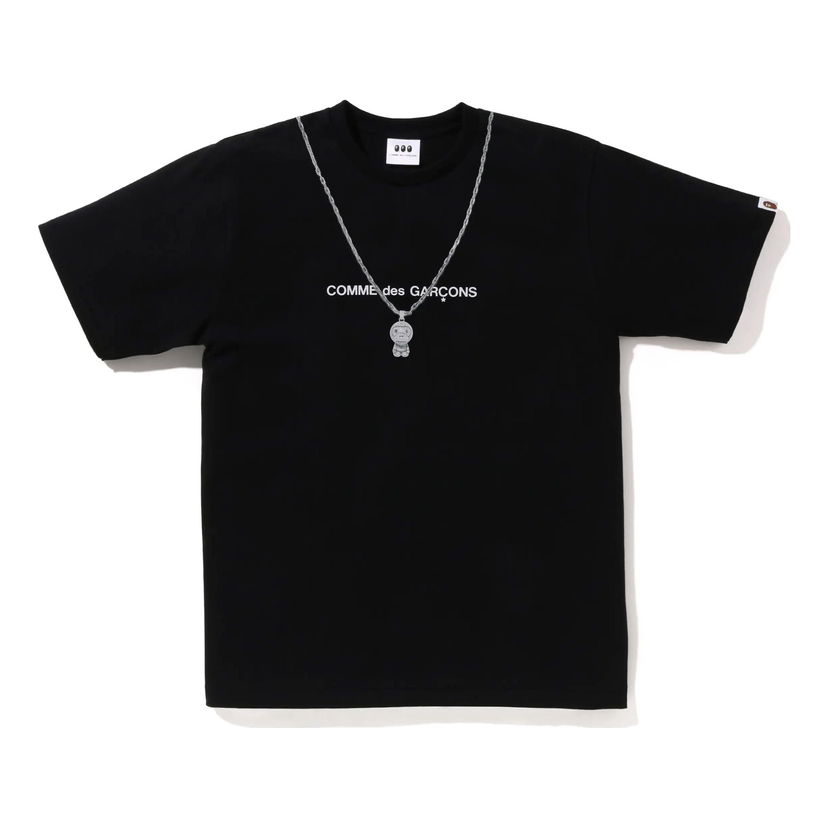 Тениска BAPE Comme des Garcons Baby Milo Chain Graphic Tee Черно | 002TEJ221902C