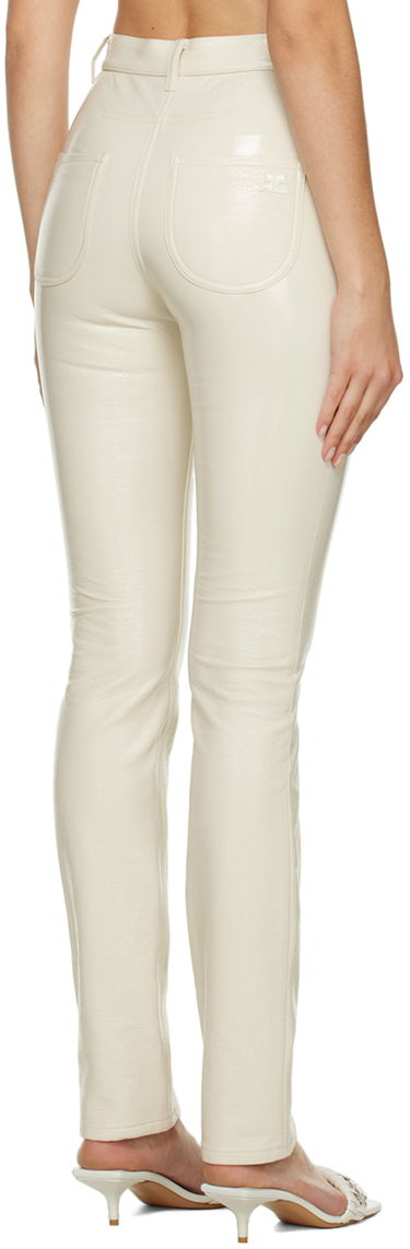 Панталони Courrèges Courrèges Slim-Fit Trousers Бяло | 322CPA071VY0003, 2