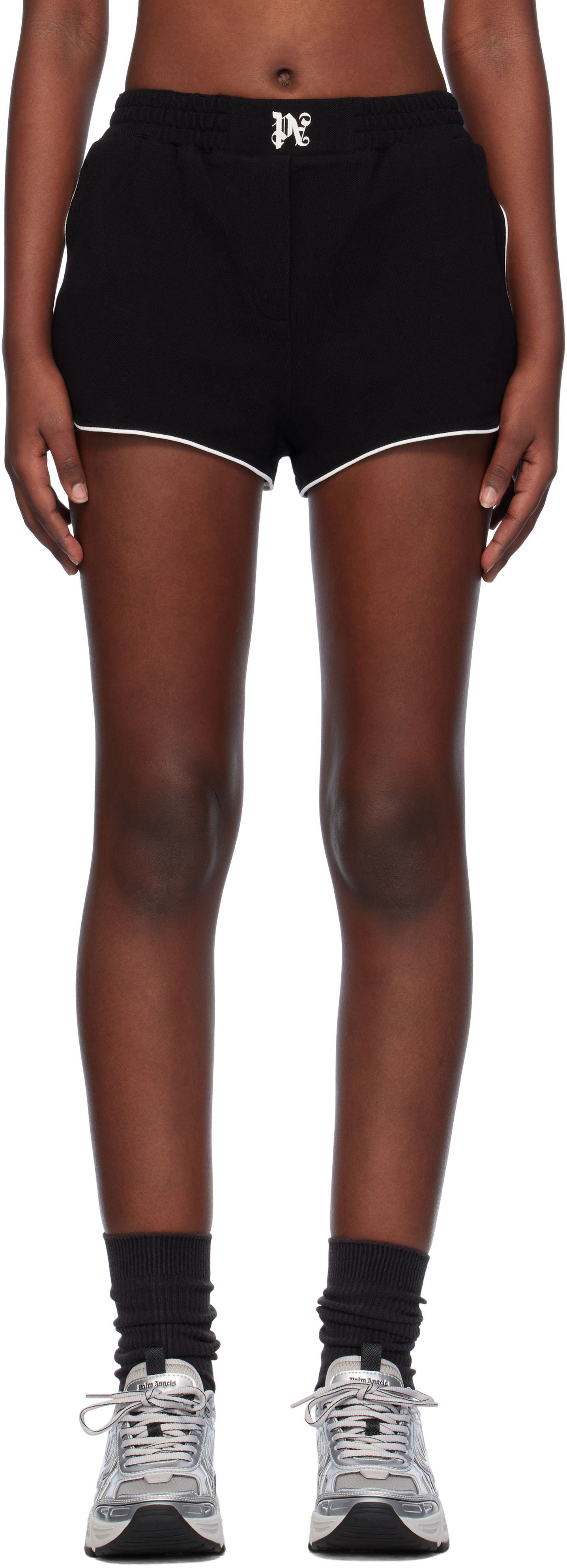 Къси панталони Palm Angels Monogram Boxer Shorts Черно | PWCB049F24FAB0011003, 0