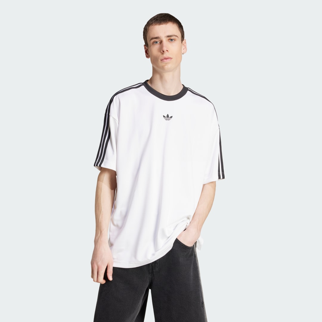 Тениска adidas Performance Adicolor Jersey T-Shirt Бяло | JW5877, 0