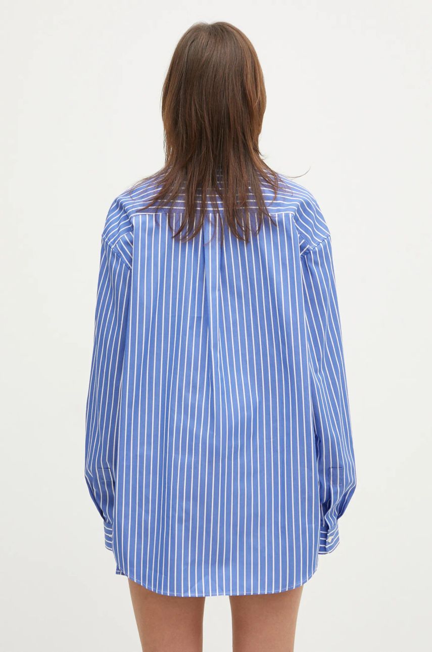 Риза Sporty & Rich Sporty & Rich Crown Oversized Relaxed Fit Shirt Синьо | SI006512202ST61, 1